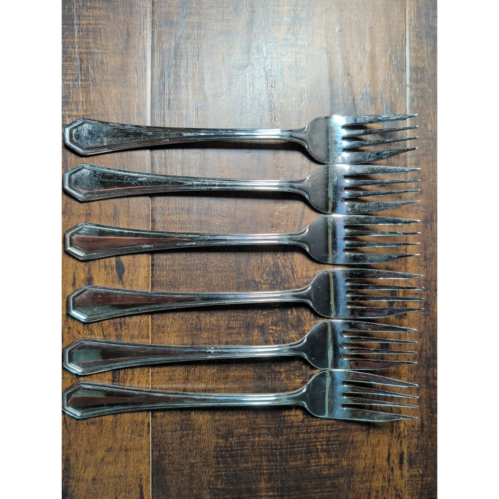 Towle 18/10 stainless TWS531 lot of 6 salad forks 7 3/8"
